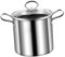 Holibanna 1 Juego De Bloque De Freidora De Acero Inoxidable Planchas Ninja Para Cocinar A Lento Tapas Cacerolas Freidora De Aire Freidora De Patatas Fritas Sartén Pequeña Olla