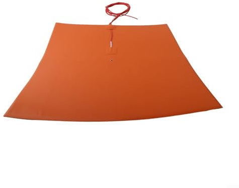 Lecreatekit Silicone Heating Pad, Silicone Heated Pad 800W Silicone Heater Mat Plate Efficient Heating Performance For 3D For Printer