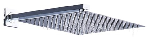 Pommeau de douche carré à effet pluie 40 cm x, en acier inoxydable, économie d'eau Economie D'Eau Douche