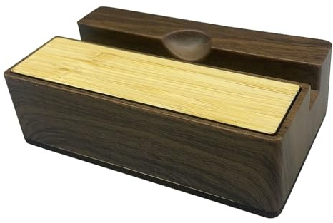 Dioche Support D'amplificateur de Son de Téléphone Portable Support de Téléphone Portable en Bois avec de Bureau D'amplification du Son Naturel pour Les Amateurs de Musique
