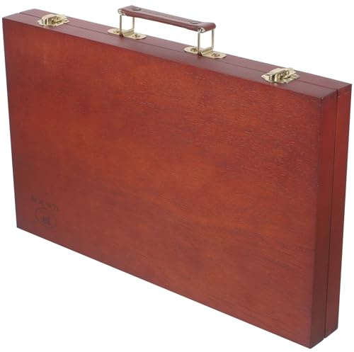 GRADENEVE Caja Pinturas Madera Asa, Caja de Dibujo Europea para Estudiantes y Artistas, Almacenamiento de Pigmentos y Bolígrafos, Portátil y Resistente