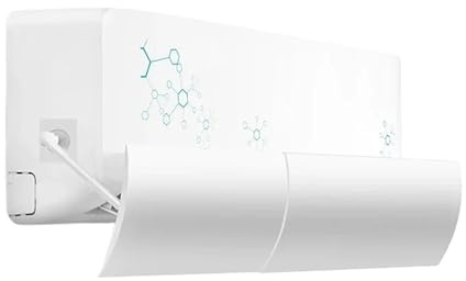 Deflettore per climatizzatore Paravento antivento for aria condizionata, protezione retrattile regolabile universale for condizionatore d'aria, montaggio a parete