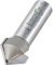 Trend 11/3X1/2TC Fraise professionnelle à chanfreiner à rainure en V 11/3X1/2TC Diamètre 19,1 mm Longueur de coupe 9,2 mm et 13 mm Pointe en carbure de tungstène
