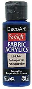 DECO ART SOSOFT Fabric Paint PRIM, Primary Blue, One Size