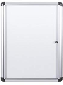 Bi-Office Vitrine d'Affichage Interieur Enclore Extra, Tableau Blanc Magnétique Verrouillable, Taille: 532 x 686 mm - 4xA4