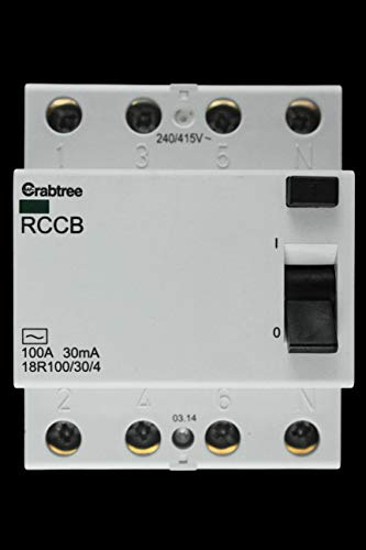 Crabtree 18R100/30/4 3 Phase RCCB Incomer for Loadstar Distribution Boards