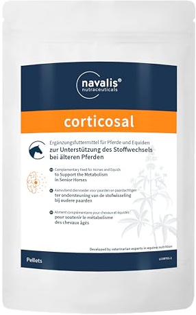corticosal Horse | Pellets für Pferde | 2 kg | Mit Mönchspfeffer & Kräutern | navalis | Ergänzungsfuttermittel | Zur ernährungsphysiologischen Unterstützung des normalen Stoffwechsels im Seniorenalter