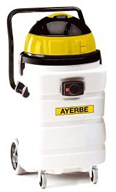 Ayerbe - Aspirador industrial 2400w ay-2400 tubo desague, Color: Blanco, Amarillo y Negro