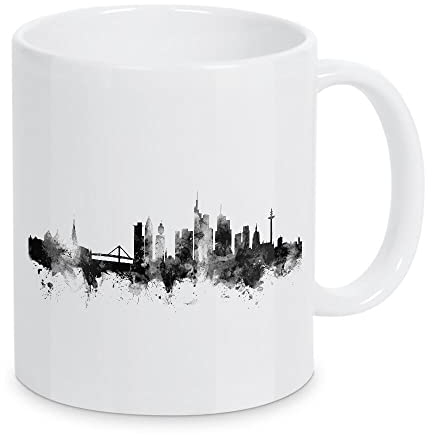 artboxONE Tasse Frankfurt Skyline Germany von Michael Tompsett - Kaffeetasse Städte