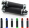 Area1 universal Motorrad Motorroller Lenkergriffe Griffe Griffgummis 2 Stück 1x 22mm + 1x 24-25mm (7/8 / 1 Zoll) (Dome) (Grau) Kompatibel mit KSR