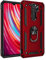 BestST Coque pour Xiaomi Redmi Note 8 Pro Coque Etui Housse de Protection Antichoc Durable Résistante 2 en 1 Hybride PC Robuste + TPU Souple pour Xiaomi Redmi Note 8 Pro Verre trempé - Rouge