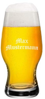 Deitert Leonardo Bierglas 0,33l Taverna mit Gravur – Bierglas mit individueller Namensgravur, Gravur Glas für Name oder Widmung