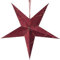 Star Velvet Papierstern, Papier, rot