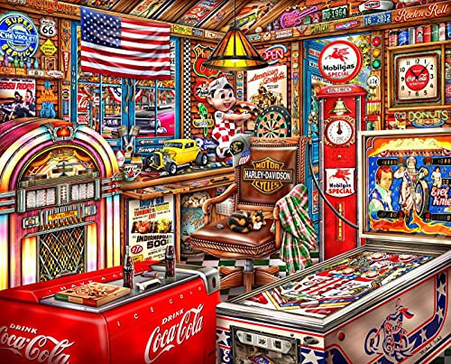 Springbok 500 Piece Wood Jigsaw Puzzle - Man Cave
