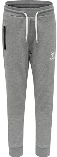 hummel Pantalon Hmlon Unisexe pour Enfant., Mixte Enfant, Pantalon, 213322, Gris, 176 cm