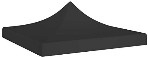 Garten-Pavillon,Gartenzelt,Universal Sonnendach,Ersatzdach,Partyzelt-Dach 2x2 m Schwarz 270 g/m²
