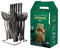Juego De Cubiertos De Cocina De 24 Piezas, Acero Inoxidable 430, Juego De Cubiertos Para 6 Personas, Juego De Cubiertos ÚNico Con Soporte De Bandeja, En Caja De Regalo (Negro)