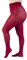 LEELA LAB Collant Curvy Taille Haute Semi-mat 90 Deniers - Made in Italy (Scarlet, 6)
