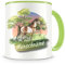 Samunshi® Kindertasse mit Namen Tasse Pferd Personalisierte Tasse mit Namen Kinder Kinderbecher mit Namen Kindergarten grün 300ml