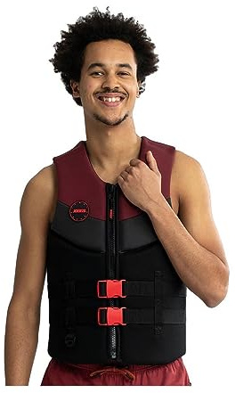 Jobe 50N Muta in Neoprene Sport Acquatici Sci Nautico Jetski Wakeboarding Safety Impact Vest - Top - Rosso - Unisex