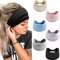 LadayPoa Stirnbänder Damen Frauen Breites Haarband Einfarbig Sport Yoga Kopfwickel Haarbänder Elastische Haarschmuck（6 Farben）