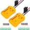 Power Wheel Adapter for Dewalt 20V Battery Power Tool Battery Converters Lithium Battery Power Wheels Battery Adapter for Dewalt with Fuse Battery Converter Connector DIY Use for RC Toys 2 Packs