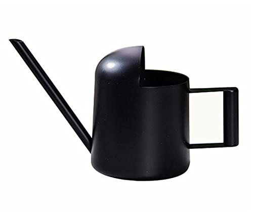 SUNESA Gießkanne Tainless Steel Watering Can Home 500 ml Schwarz Farbe Lange Auslauf Wasser Krug Pflanze Blume Sukkulenten Wasserdosen Gartenwerkzeug Gartengießkanne