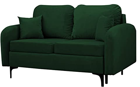 Mirjan24 Schlafsofa Vadrin II mit Bettkasten und Schlaffunktion, Couchgarnitur, 2 sitzer Schlafsofa, Sofa mit Bettfunktion, Schlafcouch, Bettsofa, Couch mit Schlaffunktion (Manila 35)