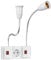 TANXIS E27 Fassung, Lampenfassung mit Schalter, 2 Stück Lampenfassung mit flexiblem Kabel für LED E26/E27 Glühbirne, AC 230V Küchenlampe, Leselampe, Wandleuchte, ohne Glühbirne - 40cm