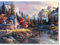 Fuumuui Peinture par numéros pour débutants adultes et enfants, avec pinceaux et peintures acryliques, 40 x 50 cm, paysage, vallée isolée