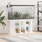 Festnight Aquarium Unterschrank Aquariumständer Hochglanz-Weiß Aquarium Mit Unterschrank Aquarium Stand Aquarium Tisch 120 x 40 x 60 cm Holzwerkstoff Ständer für Aquarium