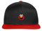 Spreadshirt Sesamstraße Elmo Gesicht Stick Snapback Cap, One Size, Schwarz/Rot