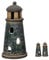 netproshop Leuchtturm Steinzeug Windlicht Sylt o. Helgoland Teelichthalter ca. 9 x 8,5 x H 20 cm, Farbe:Sylt