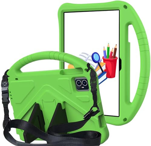 Funda para tablet TCL Tab 10 Gen 2 de 10.4 pulgadas (2023) para niños, duradera, ligera, a prueba de golpes, funda protectora con asa para TCL Tab 10 Gen2 de 10.4 pulgadas (verde)