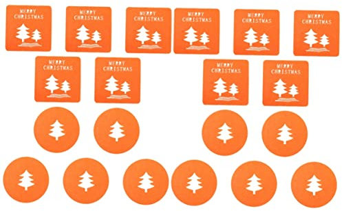 Zerodeko 20 STK Dämmplatten Weihnachtliche Tischuntersetzer Tassen Untersetzer Halloween-dekor Tischuntersetzer Für Getränke Restaurant-untersetzer Schmücken Blumen Gefühlt