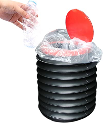 Streysisl Poubelles De Voiture Pliables Seau De Rangement pour Parapluie De Voiture Poubelle De Voiture Pliable 4L Seau Parapluie avec Poignée pour Camping-Car Camping Voyages