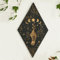 Ueiwffzo Mondphasen Wanddeko Mandala Holz Boho Wand Deko Wanddekoration Kunstdekoration Wandbehang für Schlafzimmer Esszimmer Wohnzimmer Büro Küche Korridor (A)