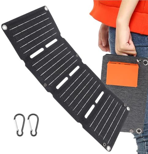 Portable Solar Charger, Solar Power Charger Bag, Backup Battery Charger, Phone Solar Charger, Portable Power Bank, Folding Solar Charger, Hiking Solar Charger, Outdoor Power Bank