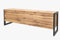 BDW - TV Schrank 160 cm lang - Fernsehtisch Modern, Industrial - Lowboard Stehend für Wohnzimmer - Fernsehtisch mit 2 Türen und 2 Schubladen - Wotan Eiche mit Schwarz