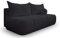 Kaiser Möbel - Sofa mit Schlaffunktion und Bettkasten - Couch 3 Sitzer - 207 x 103 cm - Klappsofa, Relaxsofa Wohnzimmer, Schlafsofa ohne Armlehnen - Aesthetic, Skandinavisch - Piano Boucle Schwarz