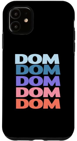 Funny Modern Repeated Text Design Dom Hülle für iPhone 11