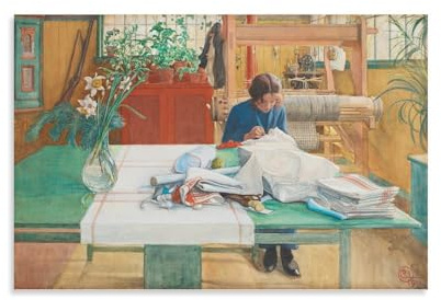 Carl Larsson Prints Wandkunst-Poster, Leinwand, Wandkunstdruck, Poster, Foto, Gemälde, Poster, Raumdekoration, 20 x 30 cm