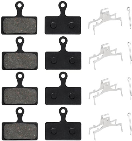 4 Paare Fahrrad Disc Bremsbeläge Bremsbeläge Fahrradscheiben für Shimano XT XTR LX SLX Hone Alfine Saint Fahrrad Scheibenbremse Alfine (Semi-Metallic)