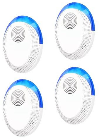 Ultrasonic Pest Repeller,4 Pack Mouse Plug In,Protect Pets and Humans from Rodents,Spider,Mosquito,Roaches,Ants,Bugs