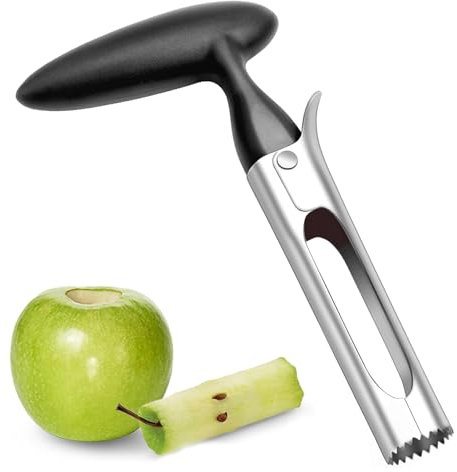 Apfelentkerner,Apfelausstecher,Apfelentkerner Entferner mit ABS-Griff und Gezackter Edelstahlklinge,Apfelkernausstecher,einfach zu bedienen und Durable apfelentkerner Remover für birnen, Paprika