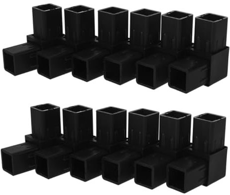 Gadpiparty Square Tube Coupler 12pcs for Air Conditioner Parts Plastic Tubing Joint Clamps Secure Fit Multipurpose Use Quick Setup Fittings