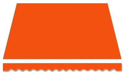 YHDMDQ Tela De Toldo Exterior, Techo De Repuesto para Toldo Retráctil, 3x2m 4x3m 5x3m Lona Recambio para Toldo, Cubierta Protectora para Toldo Jardín Patio Terraza(Orange,3x2m/10x6.5ft)