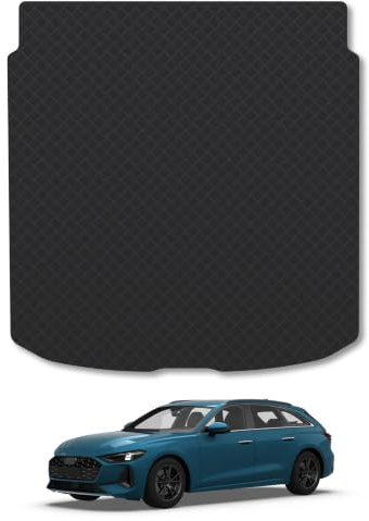 Audi A5 (2025+) [Avant] 5mm Rubber Boot Mat | Heavy Duty Rubber Tailored Fit Boot Liner Full Coverage Durable Waterproof Accessories Easy Clean Anti Slip Made in the UK