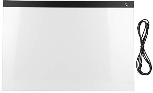 Yolieraart A2 LED-Pad, 6 mm ultradünne Tracking-Leuchtbox mit stufenloser Dimmung und Memory-Funktion, Kunst-Tracking-Platte, 57 x 39 cm zum Zeichnen