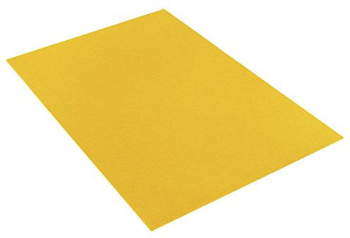 Rayher 5311930 Textilfilz, 30 x 45 x 0,4 cm, mais, 100 % Polyester, Bastelfilz, Filzzuschnitt, Filzplatten